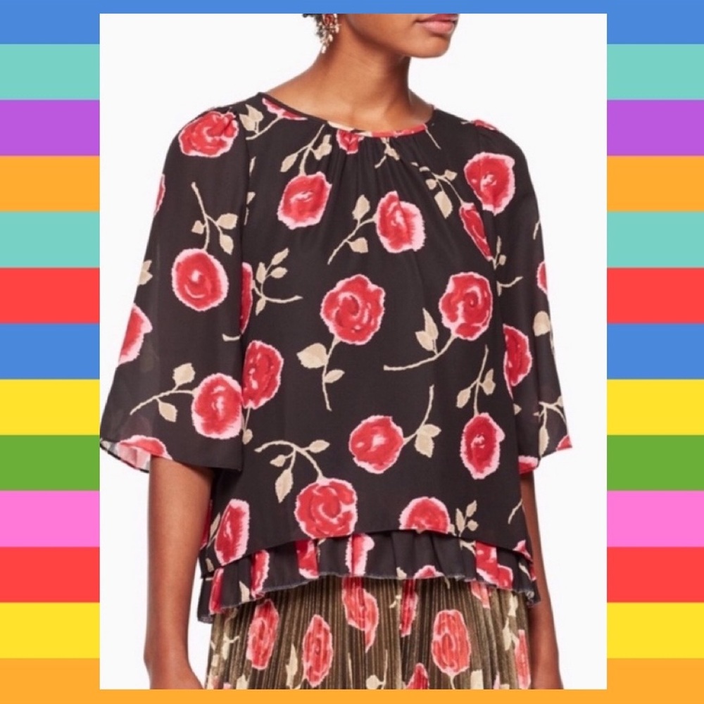 🎉HP🎉 Kate Spade Floral Blouse.